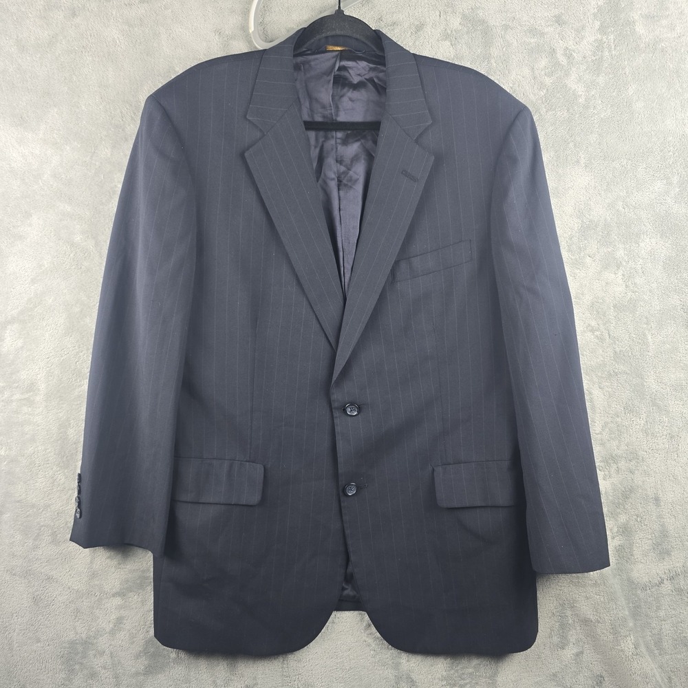 Brooks Brothers Brookease Blazer Mens 43R Dark Gray Sport Coat Jacket 100% wool